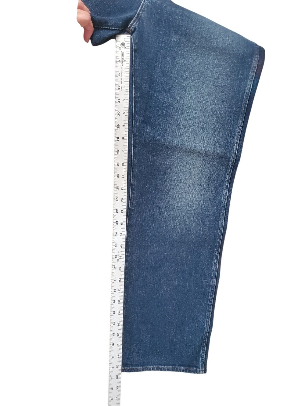 Madewell Curvy Longline High Rise Straight Jean Midnight Waters Wash Casual 32" - Picture 11 of 12